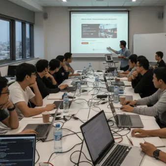 Kelas pelatihan Web Development HTML CSS JavaScript PHP di LKP Libra Computer Ngawi untuk pemula hingga mahir